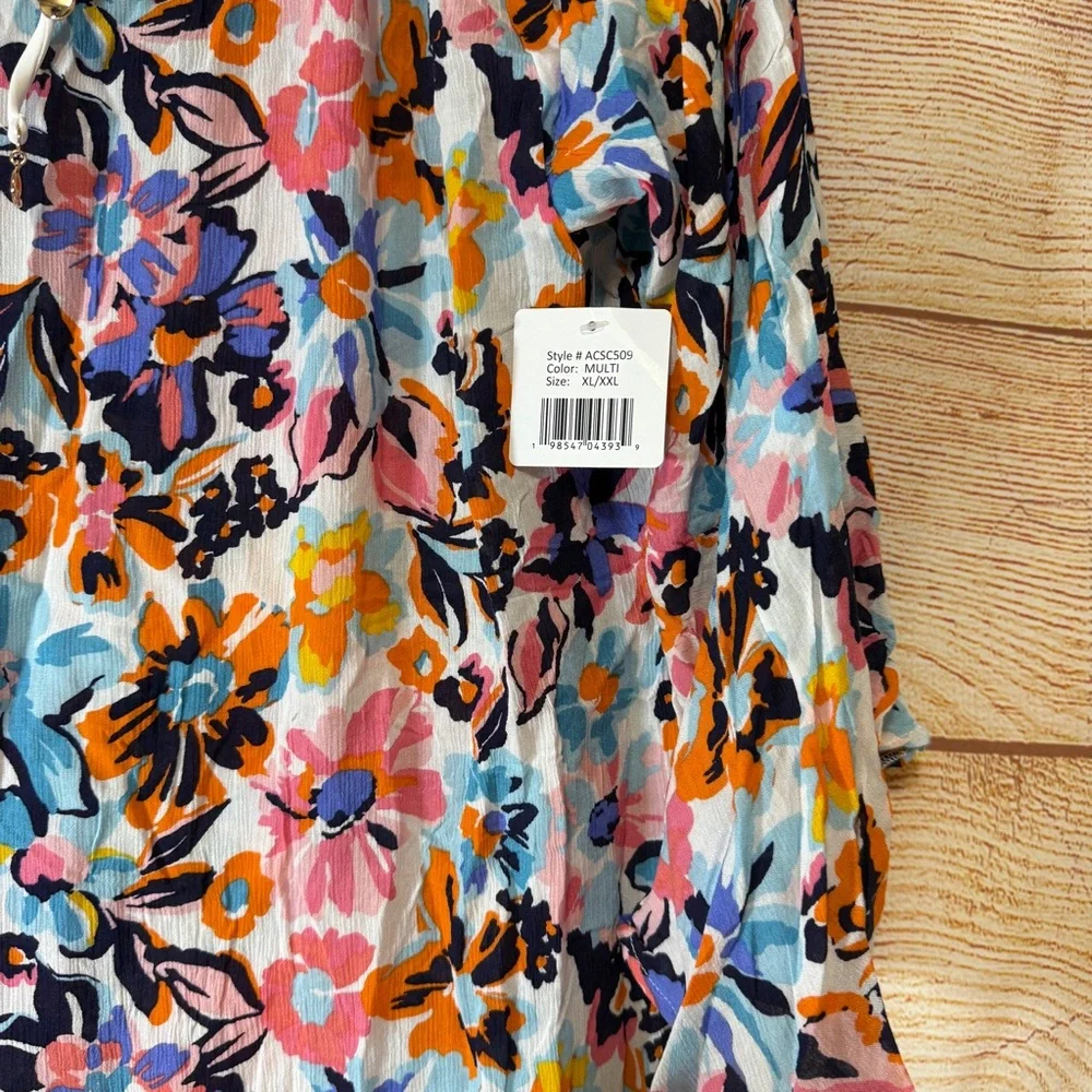 Anne‎ Cole Limited Edition Women's Floral Swim Cover-Up Size XL/XXL